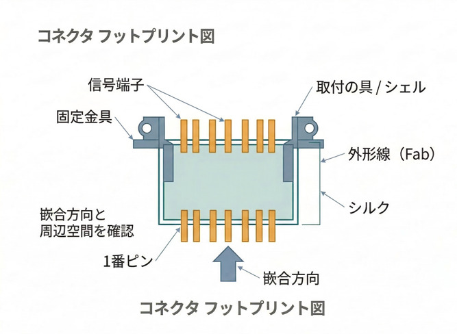 コネクタフットプリント図２